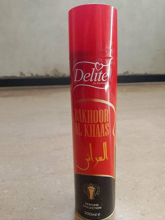 Delite Air Freshener Bakhoor Al Khaas Spray 300ML – Long-Lasting Home & Room Fragrance