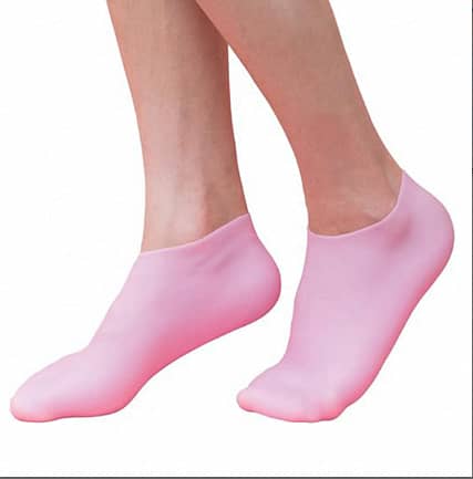 Silicone Moisturizing Gel Heel Socks for Cracked Heels – Reusable Heel Protector for Dry Feet