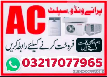 we purchase used New AC , DC inverter Ac , Split Ac, a window Ac ,