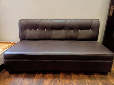 3 Seater Rexine Sofa for Sale – Good Condition