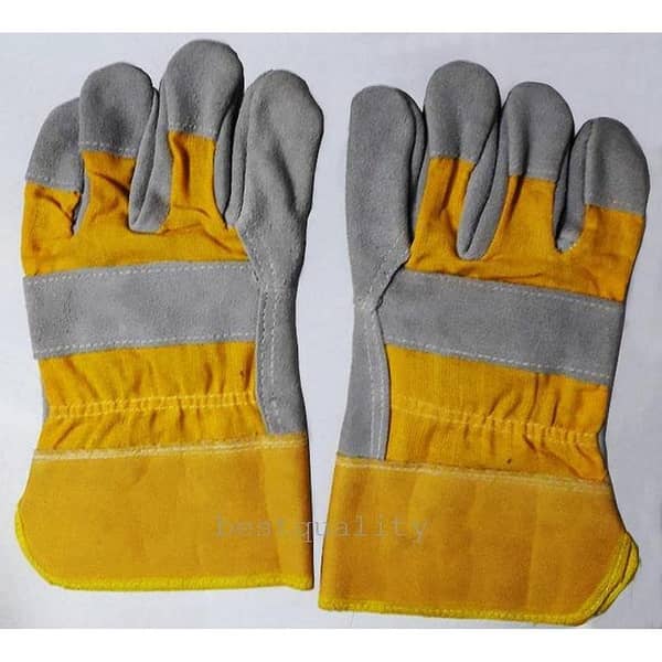 High-Quality Leather Working Gloves - One Pair