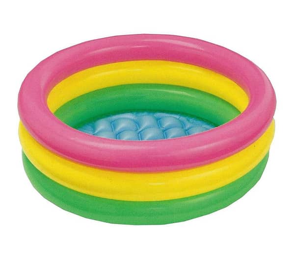 Intex Summer Sunset Glow Baby Swimming Pool - 34 in x 10 in - Multicolor