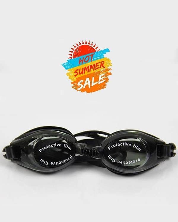Black Swimming Goggles