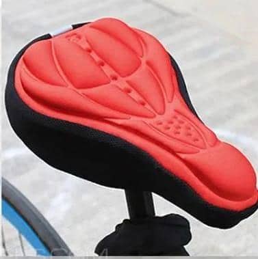 New Mountain Cycling 3D Gel Padded Seat Cushion Cover | Extra Comfort & Soft Silicone Saddle Pad for Road & Exercise Bikes | Anti-Slip Bicycle Cover Breathable & Universal Fit All Size of Cycles BICYCLE