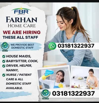 hire staff nurse patient care, Chief home Care service Lahore jobs