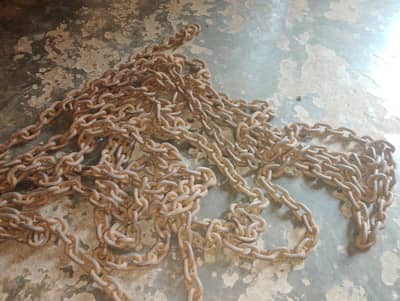 Heavy Duty Iron Chain (20kg) - Brand New for Trolley/Chain Kuppi