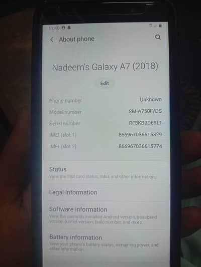 Samsung a 7 mobile hai Naya panel change Kiya hai 4000 hazar ka