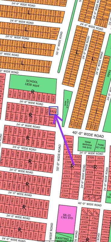 R-1822, 110 Sq Yard, Gold Block