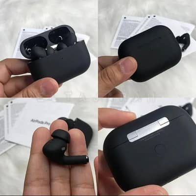 Premium Black Airpods Pro (2nd Gen) ANC + WIRELESS CHARGING