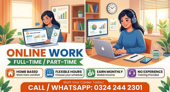 Online Work | Part Time | Full Time | Home Base