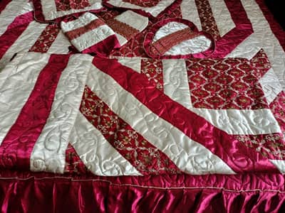 Bridal bedsheet | 9 Pcs | With comforter