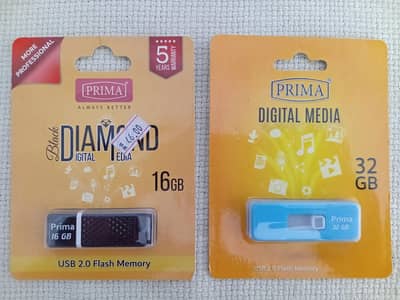 Prima 16GB & 32GB USB Flash Drives – USB 2.0 High Speed Pendrives