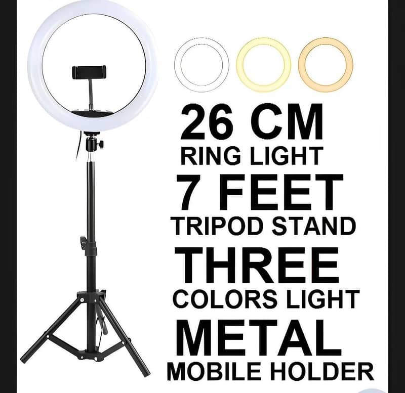 Led Ring Light Tripod Stand (7 Ft Adjustable) 1