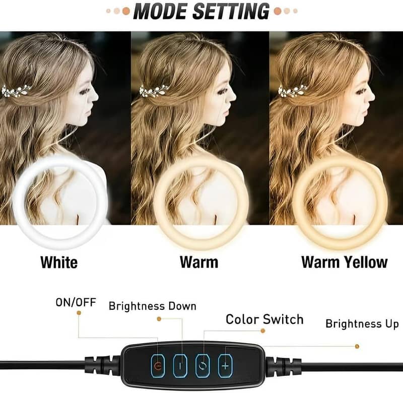 Led Ring Light Tripod Stand (7 Ft Adjustable) 2