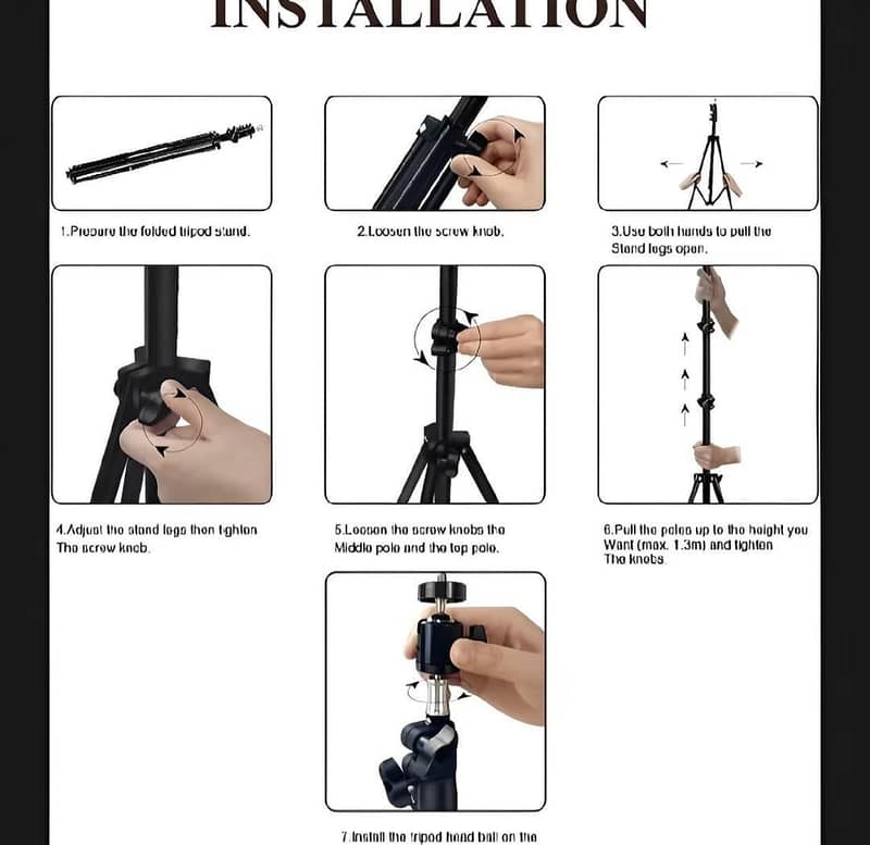 Led Ring Light Tripod Stand (7 Ft Adjustable) 4