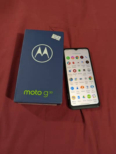 Moto G 30 complete box & charger 6/128 condition 10/10.