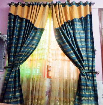 fancy double layer curtain
