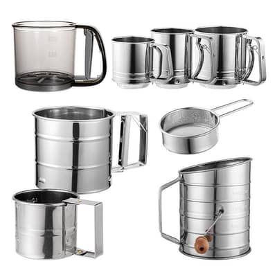 Flour sieve hand-held stainless