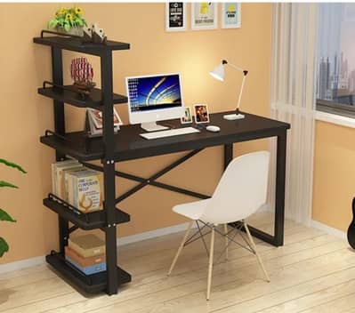 Workstation-Computer Desk Storage Shelves-Office desk-L shape table