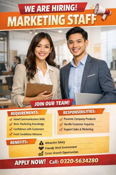 Marketing Staff Job