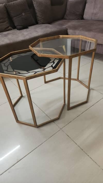 2 peice table set for sofa lounge or side tables
