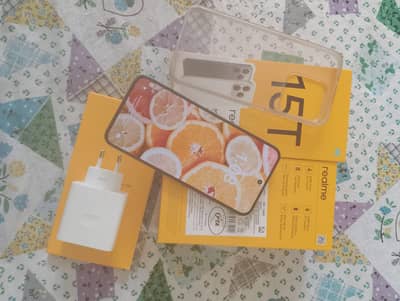 Realme 15t 5g with original charger and box 10 month plus warranty