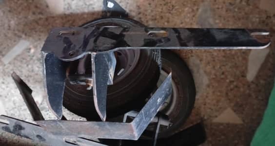 disability man  bike tyre