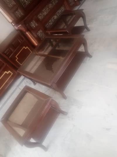 Solid Wooden Center Table Set (3 Pieces)