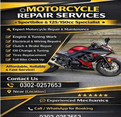 Bike Repairing Service, Motorcycle Mechanic, Home Bike Repair Service