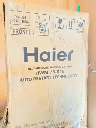 Haier washing machine