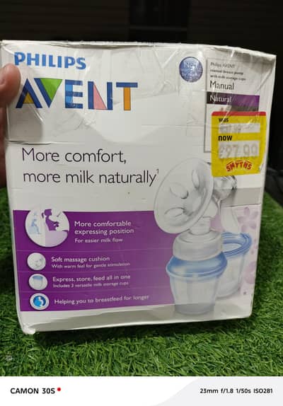 Philips Avent SCF330/12 Comfort Manual Breast Pump UK imported