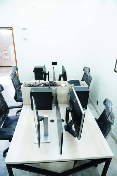 Office Work Station for four people working table Office Table Deskto