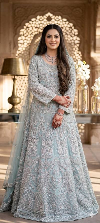 Bridal dress | wedding dress| Bridal Maxi|walima dress | Bridal Attire