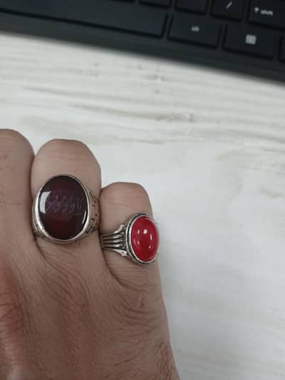 Original  Agate Ring Chandi – عقیق