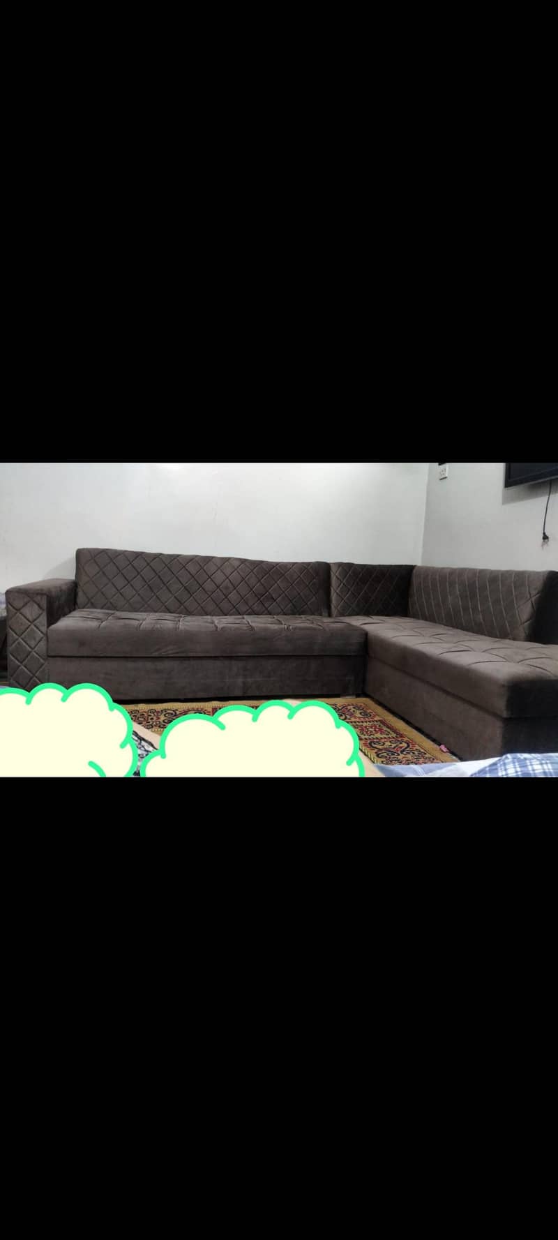 L-shape sofa set 0