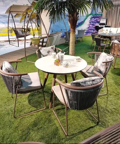 Rattan garden Lawn, Outdoor patio dining chairs, Restaurant furniture