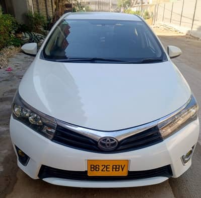 Toyota Corolla Xli 2016 white colour converted Gli