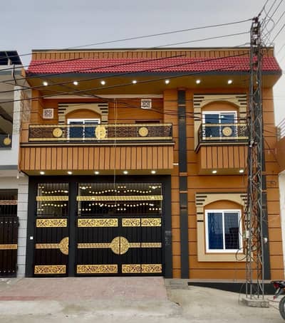 Al Makkah town Rafi qamar road new brand luxury 5.50 marly proper double story house for sale