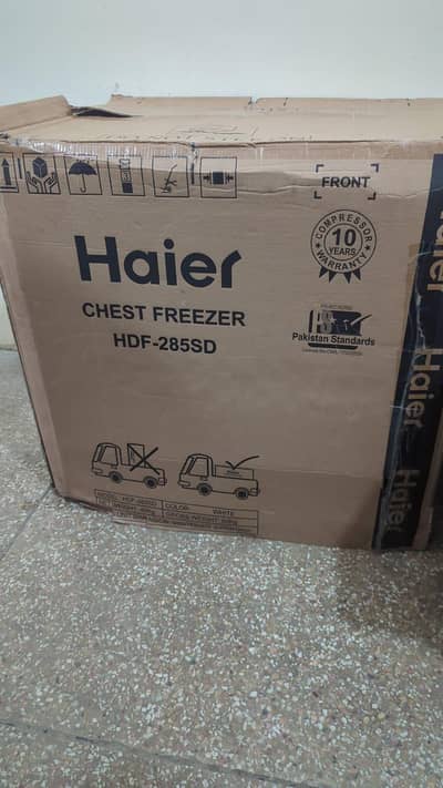 Haier Frezzer single door box pack Model 285 Call/0321/8888/564