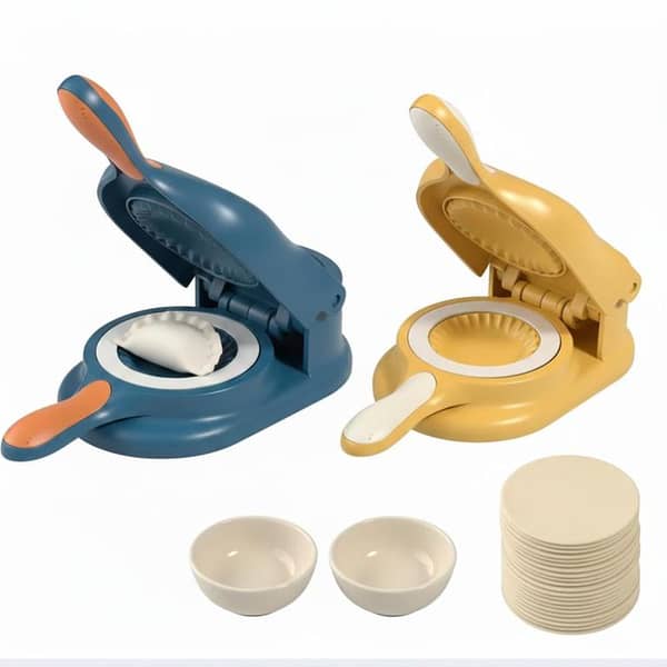 2-in-1 Samosa & Dumpling Maker Press Machine | Manual Hand Press for Samosa, Dumplings, Empanadas & Pies – Multi-Function Dough Mould for Home Kitchen