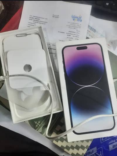 Iphone 14 pro max purple 256 gb PTA approved with complete box