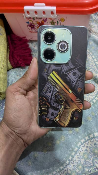 Infinix hot 40i. 8+8 128 GB with box charger.