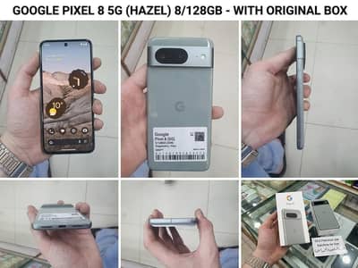 Brand New Box Packed Hazel Google Pixel 8 (5G) | 128GB - PTA Approved"