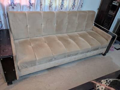 3 seater sofa cum bed (perfect condition)