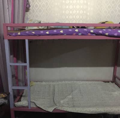 Bunk bed, single bed double decker bed iron