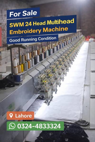 SWM 24 Head Multihead Embroidery Machine