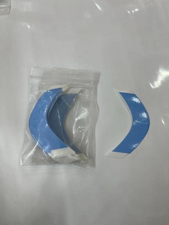 Walker Blue Tape Cutted Strips For Hair Unit System | Hair Patch Tape | Hair Toupe Tape | Hair Wig Tape | Hair Toupe Tape