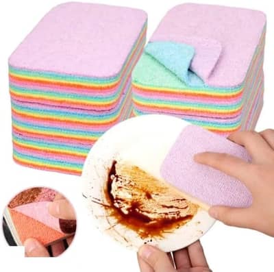 Kitchenly Rainbow Dish Cleaning Sponge – Non-Scratch Kitchen Scrubber