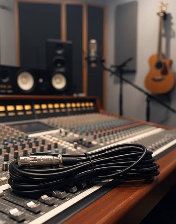 XLR Female to 6.5mm Plug Microphone Cable, 24 Feet