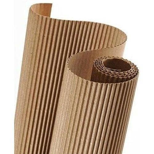 Wrapping Paper Brown, 12 ft x 28 in Corrugated Roll for Fragile Items
